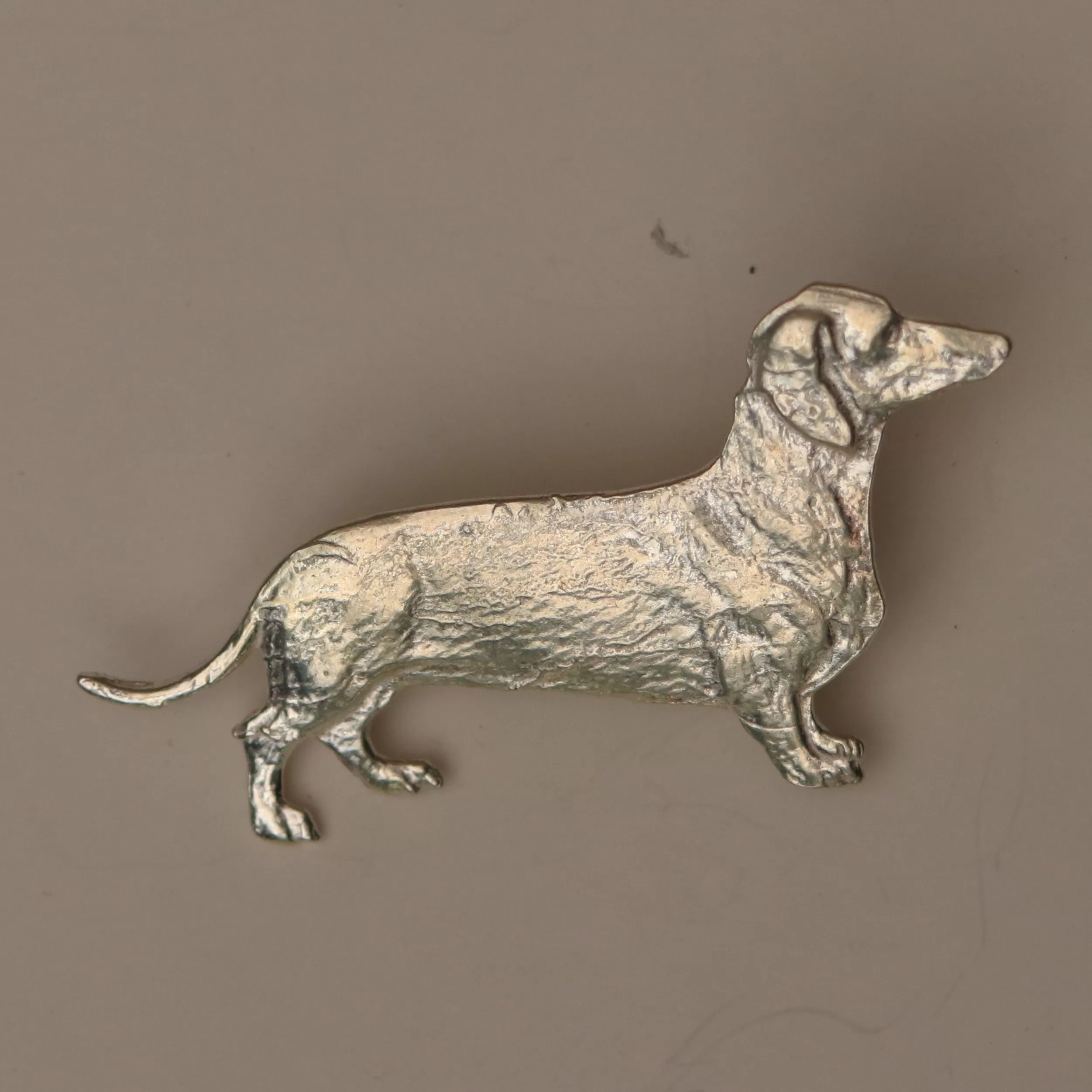 Delbert Dachshund Silver Pin