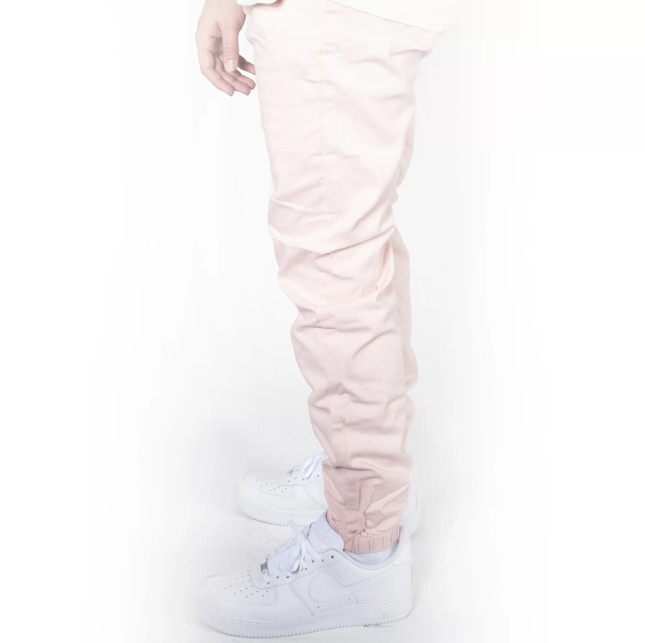 Dirty Pink Twill Jogger Pants JG804