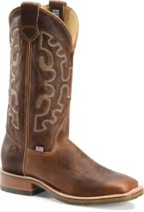 'Double H' Men's 13" Galveston Western Square Toe - Brown