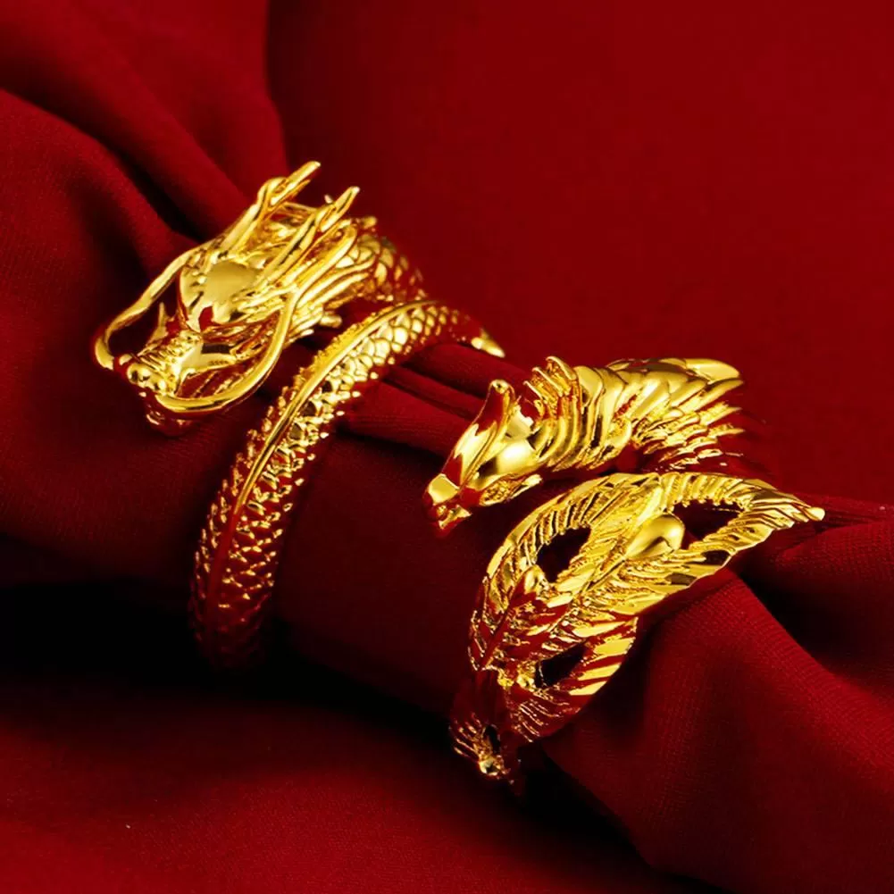 Dragon Phoenix Couple Rings