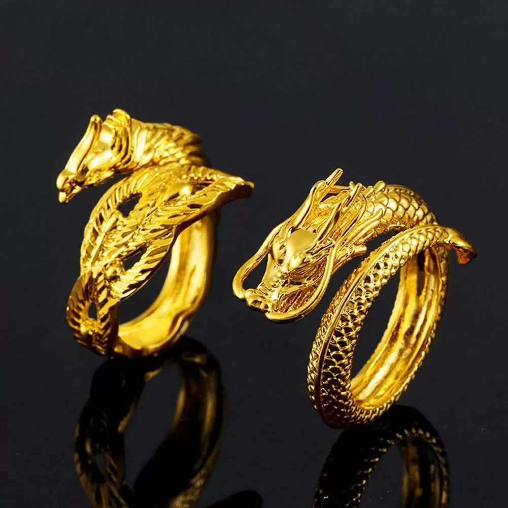 Dragon Phoenix Couple Rings