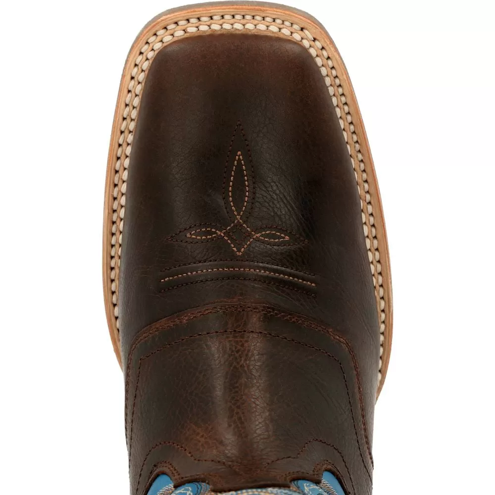 'Durango' Men's 15" Rebel Pro Western Saddle Boot - Chestnut / Brilliant Blue