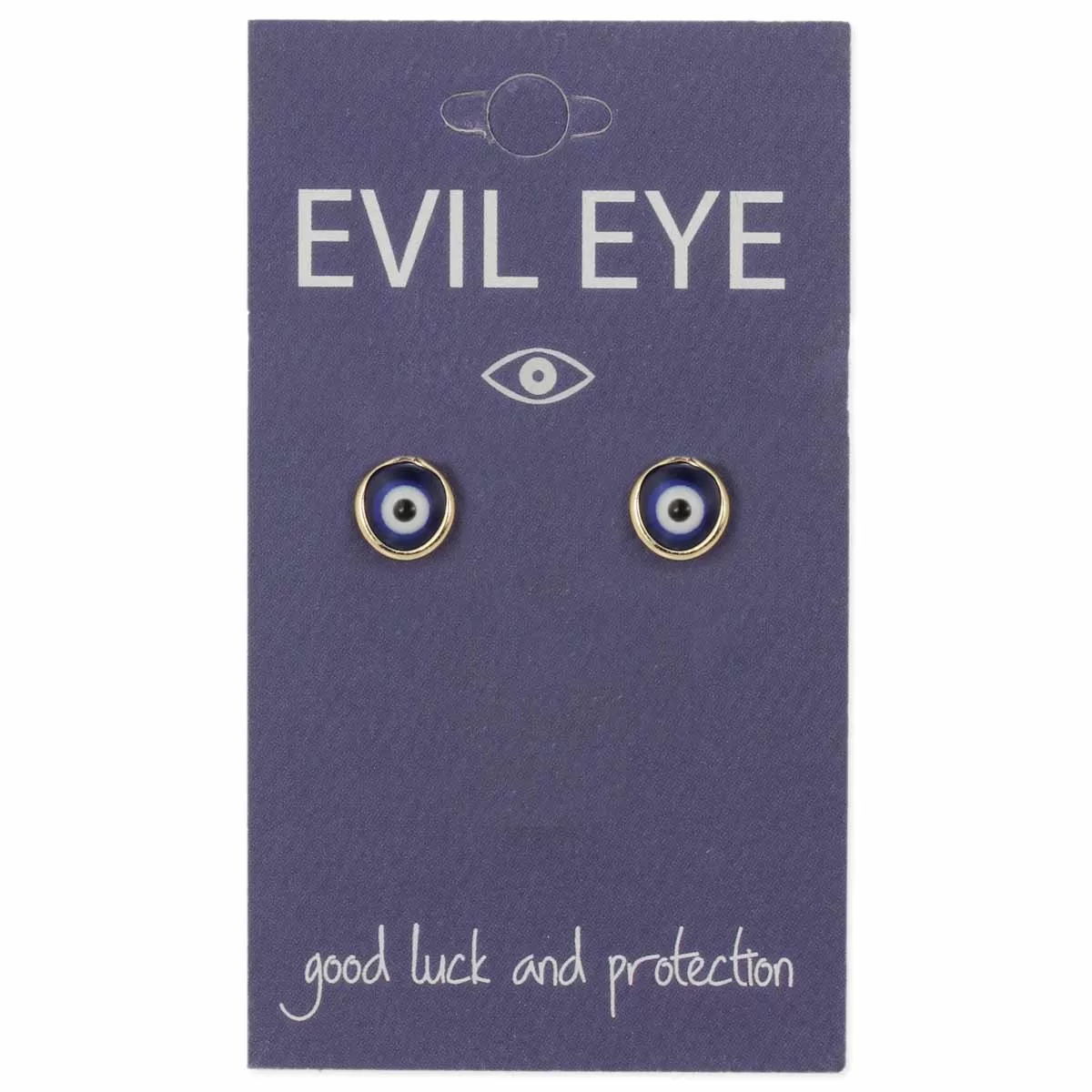 Earrings - Calming Blue Evil Eye