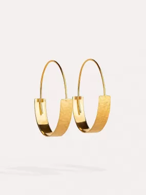 Eibar Chunky Gold Hoop Earrings