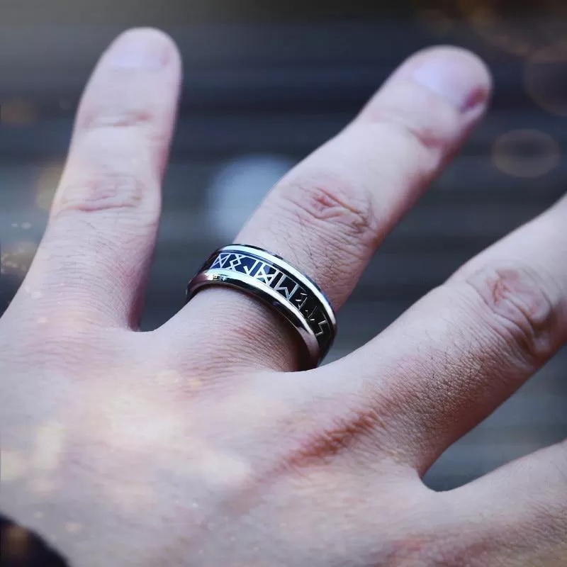 Elder Furthark Runes Rings