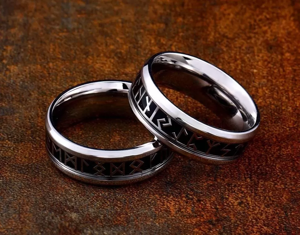 Elder Furthark Runes Rings