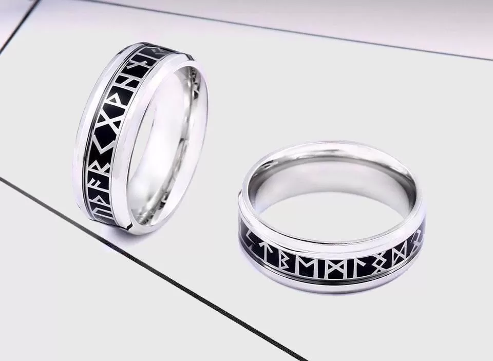 Elder Furthark Runes Rings