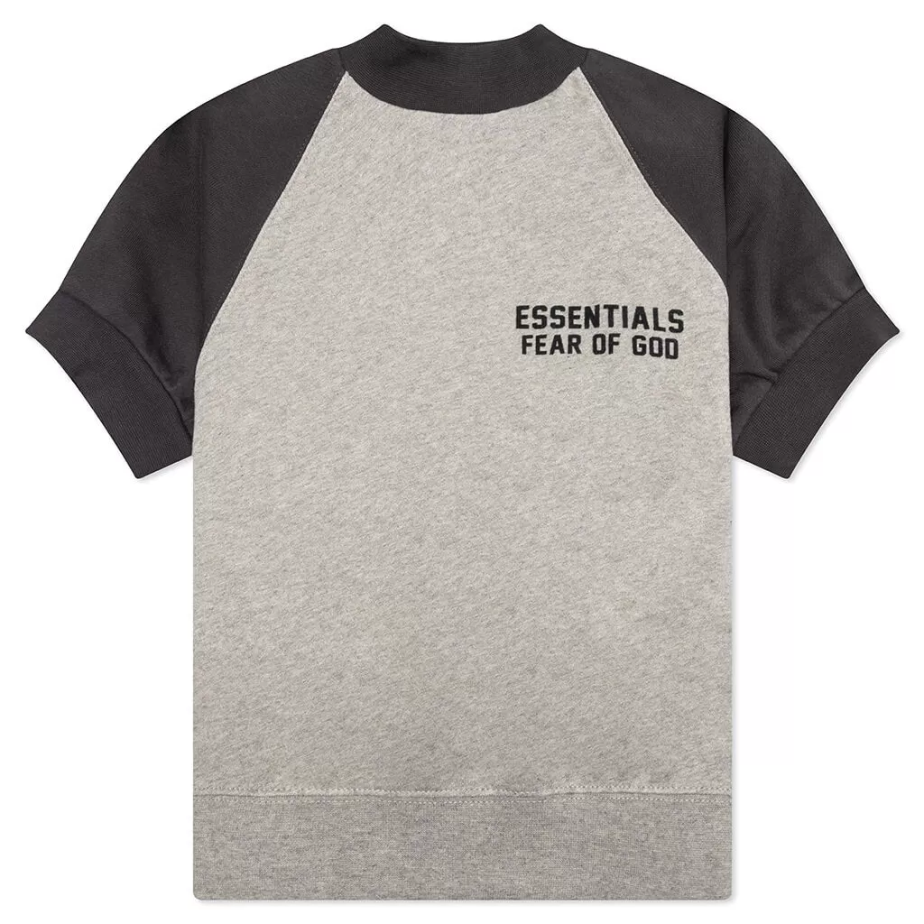 Essentials Kid's S/S Sweatshirt - Dark Oatmeal