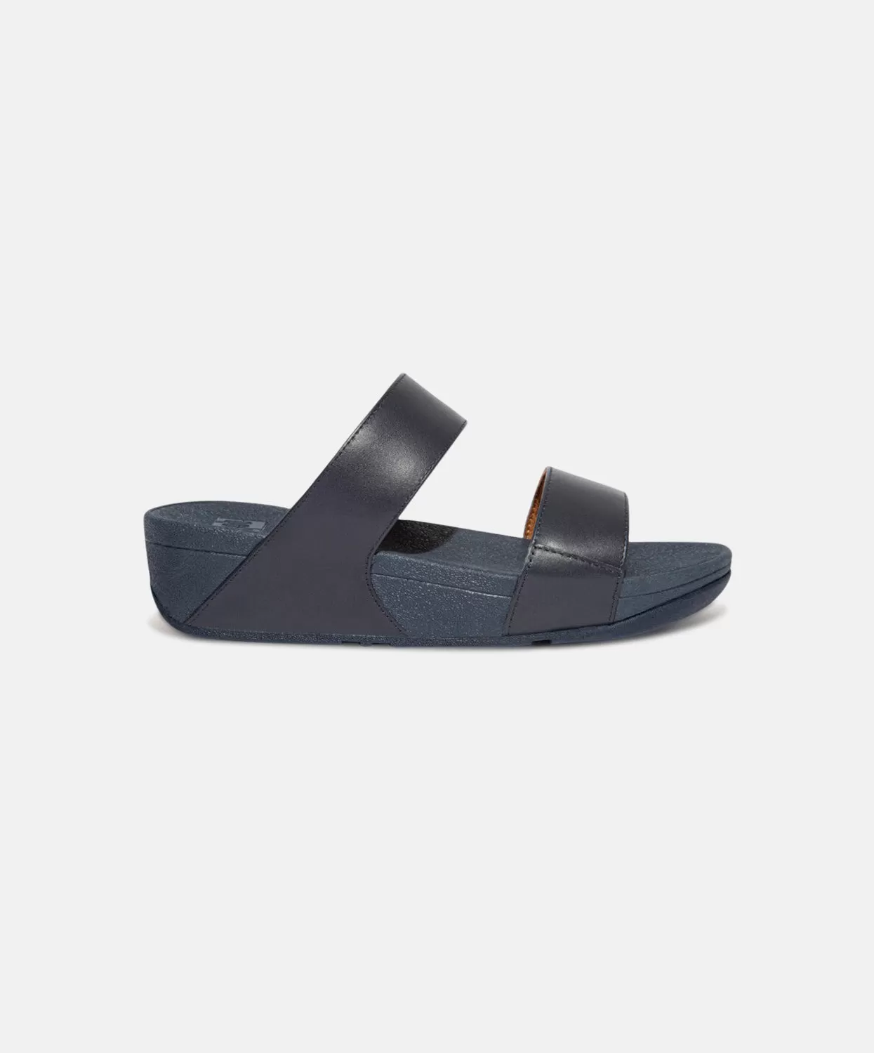 FitFlop Lulu Leather Slides Navy