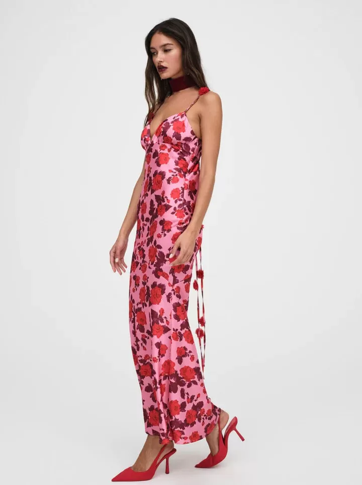 For Love & Lemons - Huda Maxi Dress - Pink