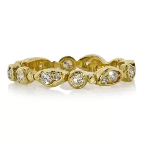 Forever Diamond Band in 18k Yellow Gold