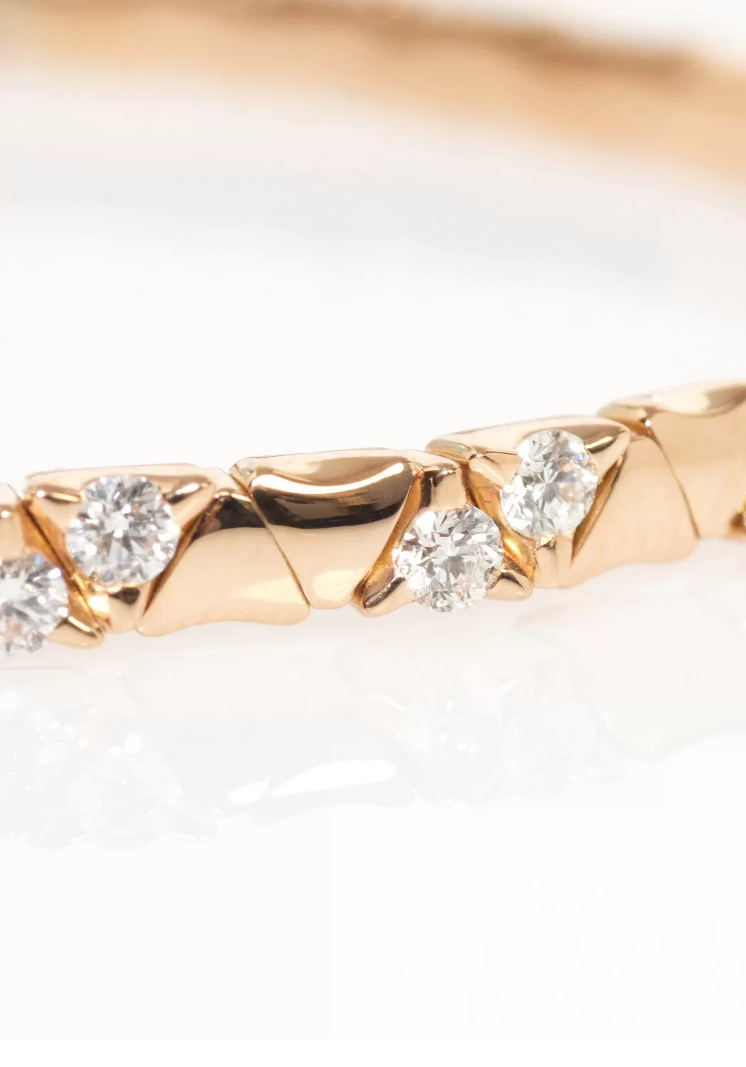 Garavelli 18K Rose Gold Diamond Bangle