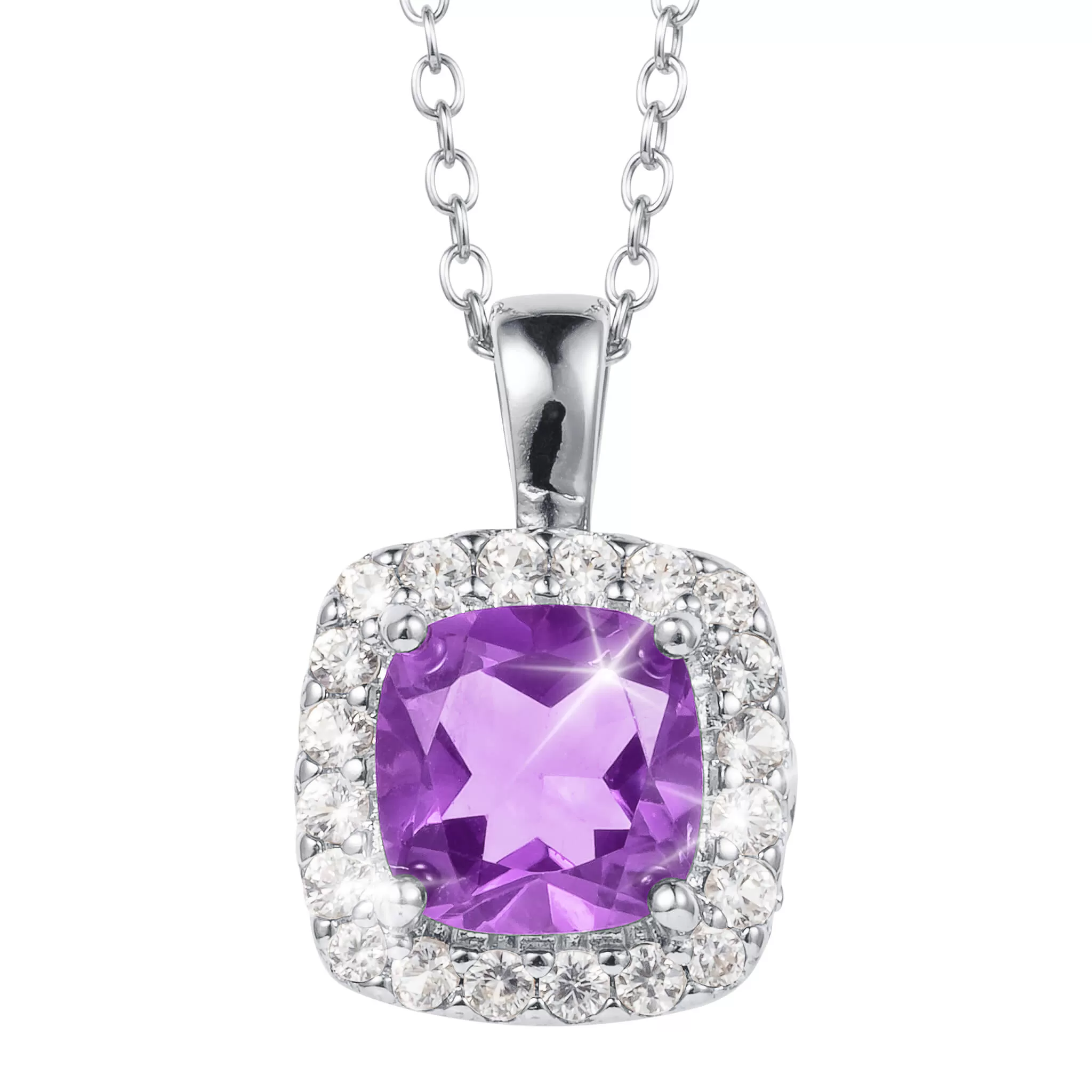 Gemfire Sparkle Amethyst Pendant