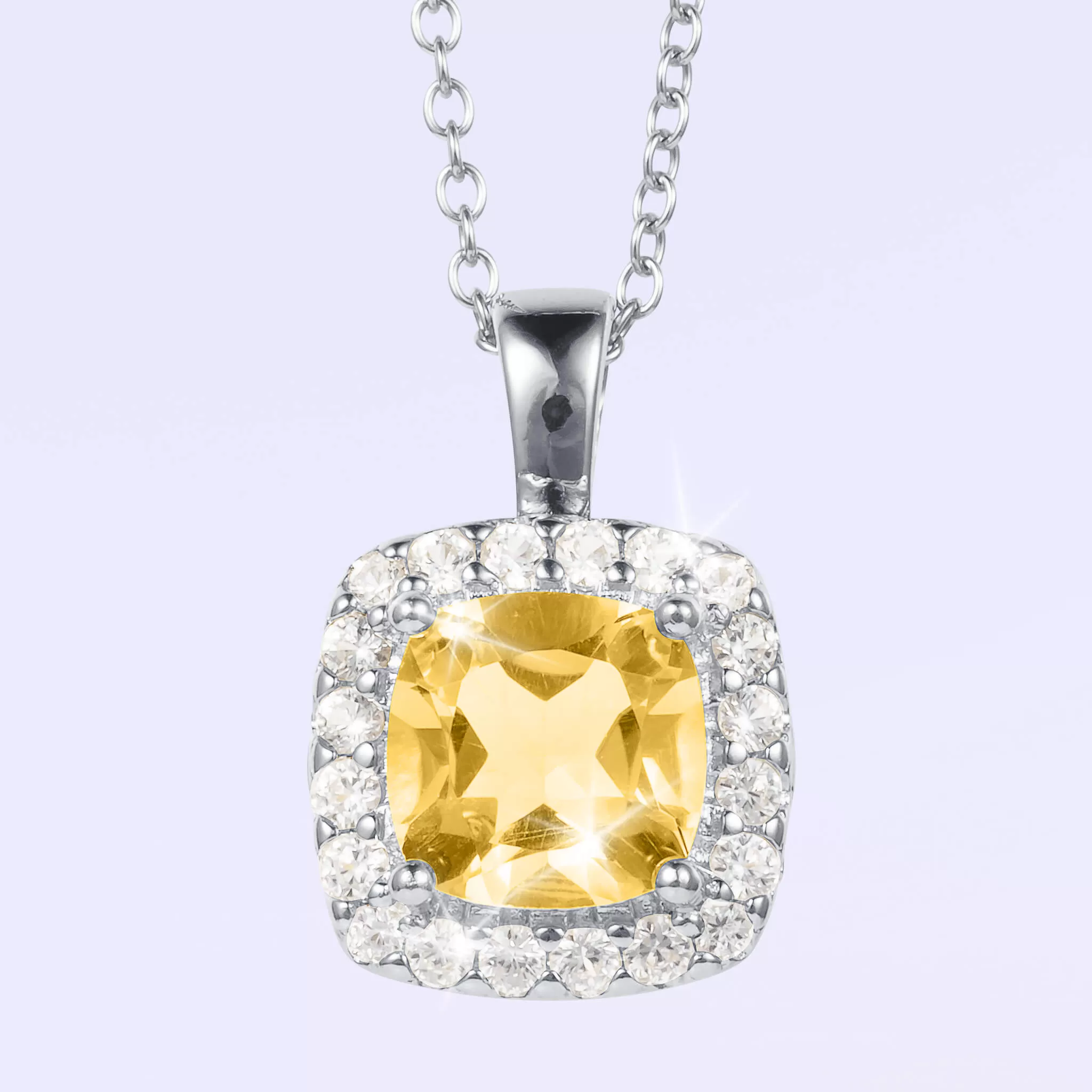 Gemfire Sparkle Citrine Pendant