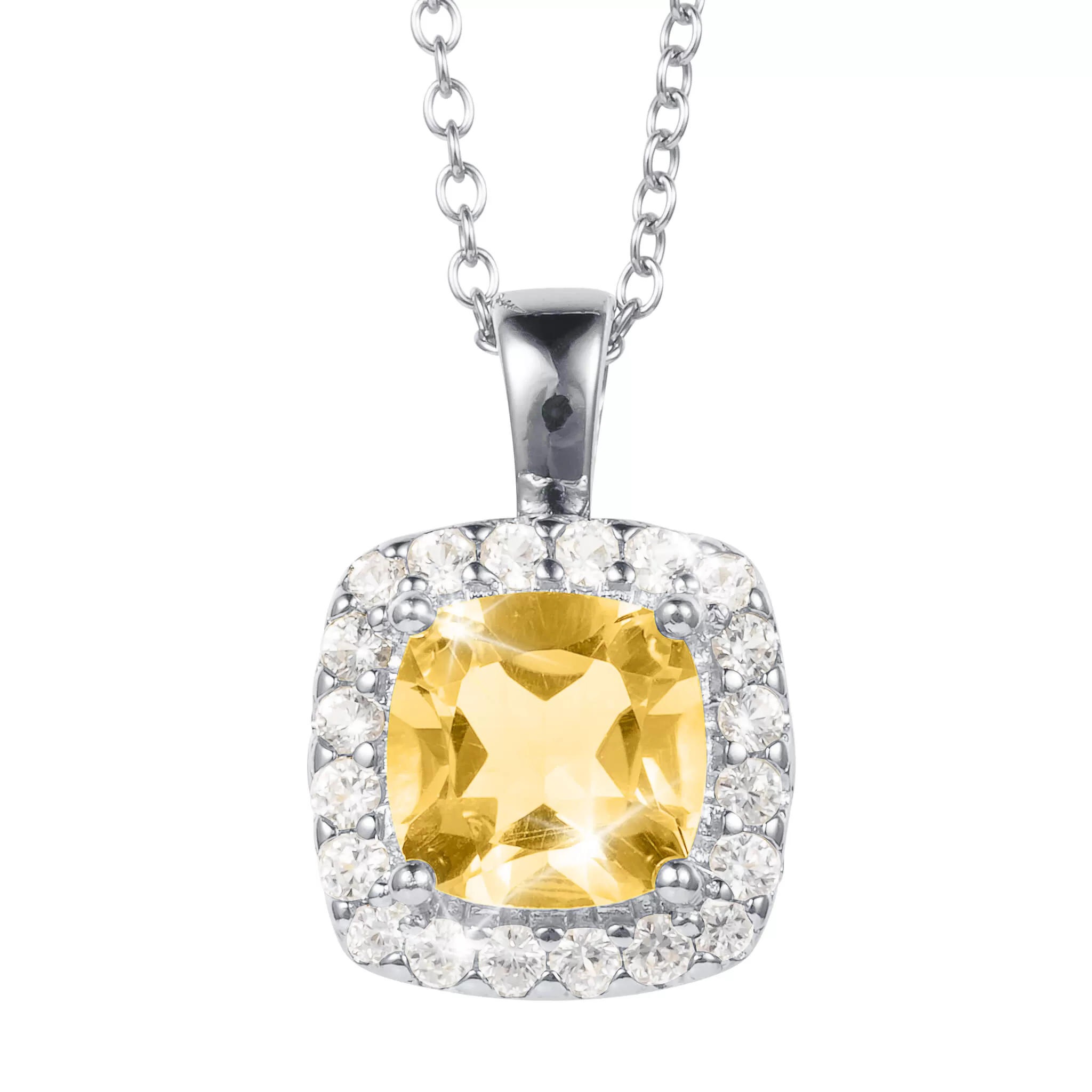 Gemfire Sparkle Citrine Pendant