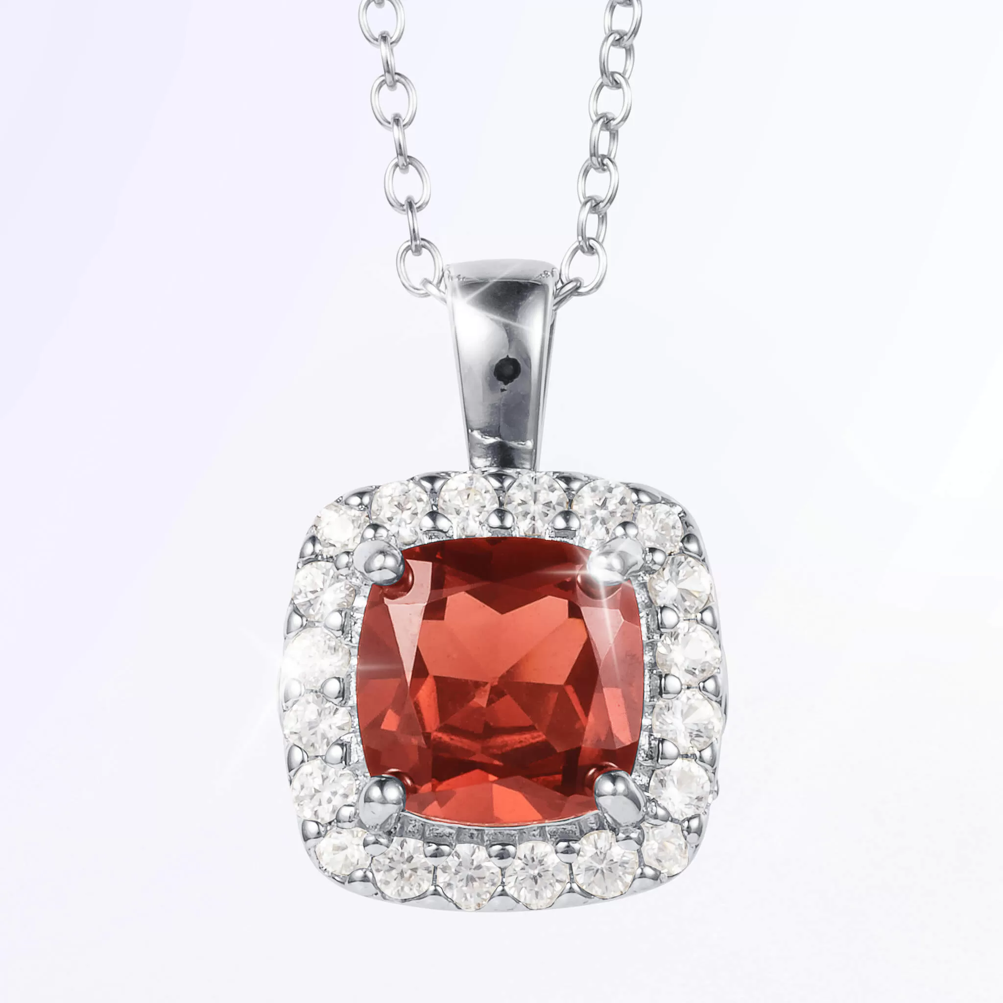 Gemfire Sparkle Garnet Pendant