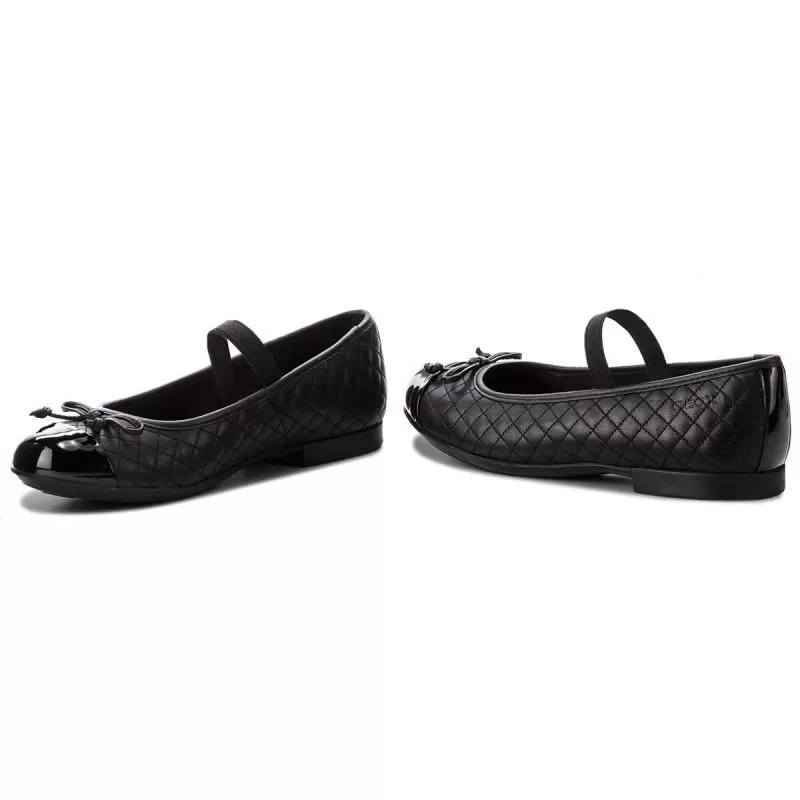 Geox Girl's Jr Plie Black Quilt (Sizes 29-34)