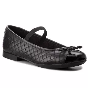 Geox Girl's Jr Plie Black Quilt (Sizes 29-34)