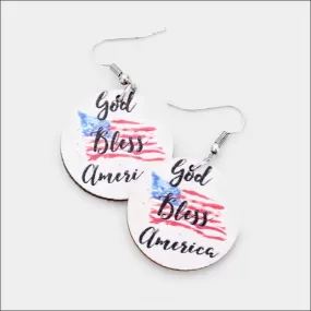 God Bless America Earrings