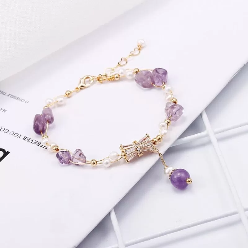 Gold Filled Amethyst Lady Bracelet