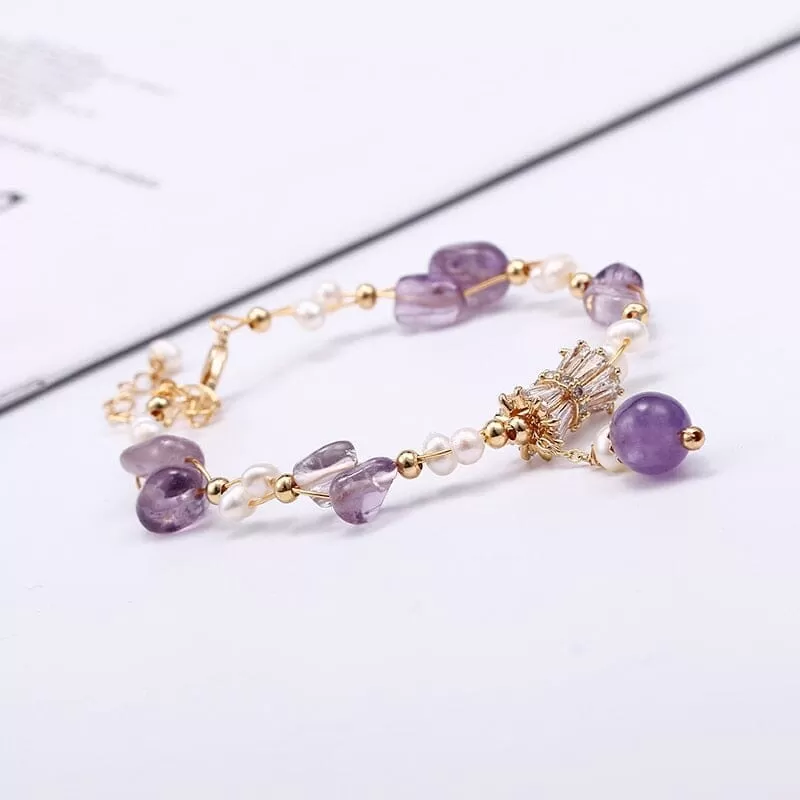 Gold Filled Amethyst Lady Bracelet