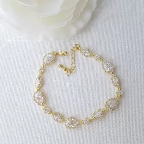 Gold Wedding Bracelet- Ari