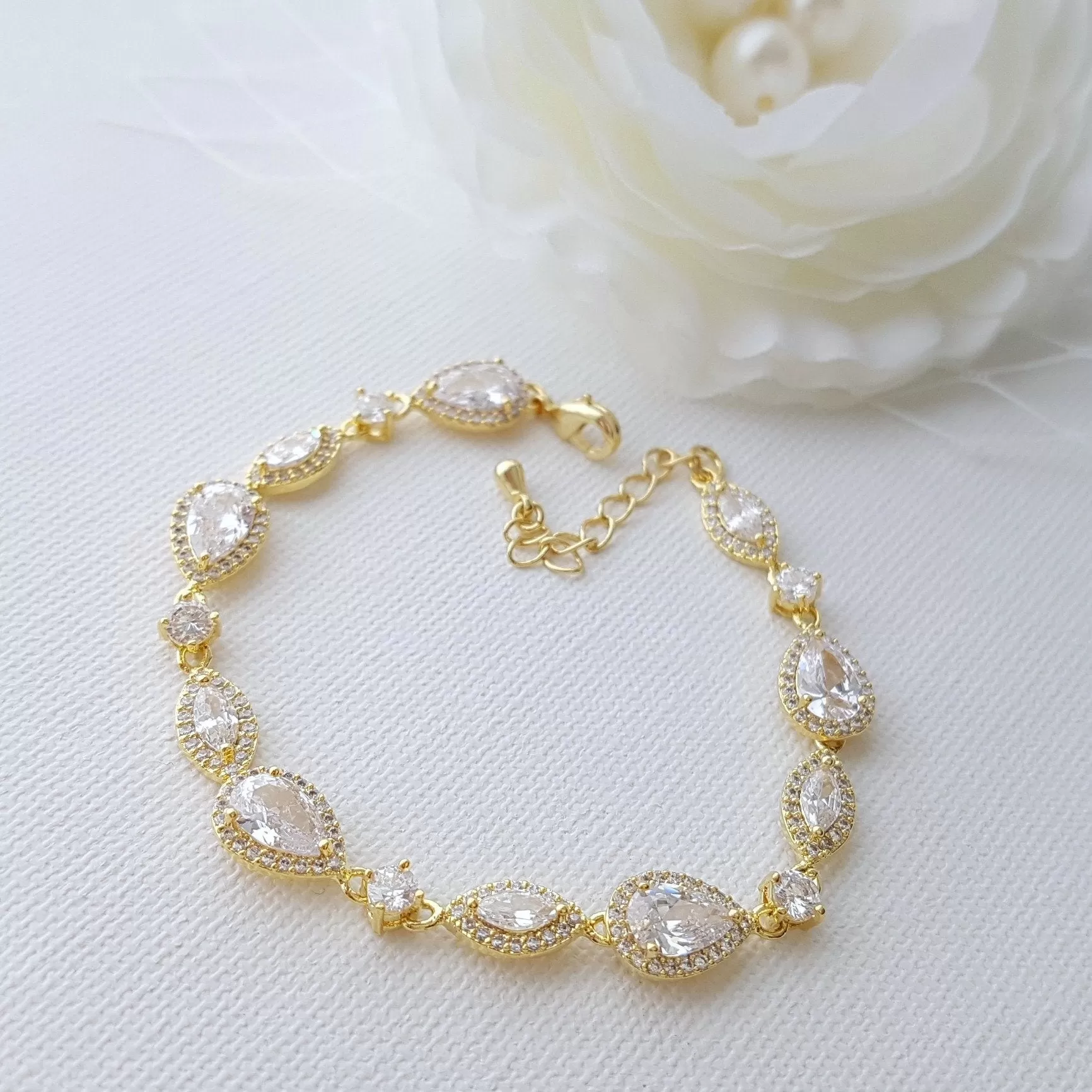 Gold Wedding Bracelet- Ari