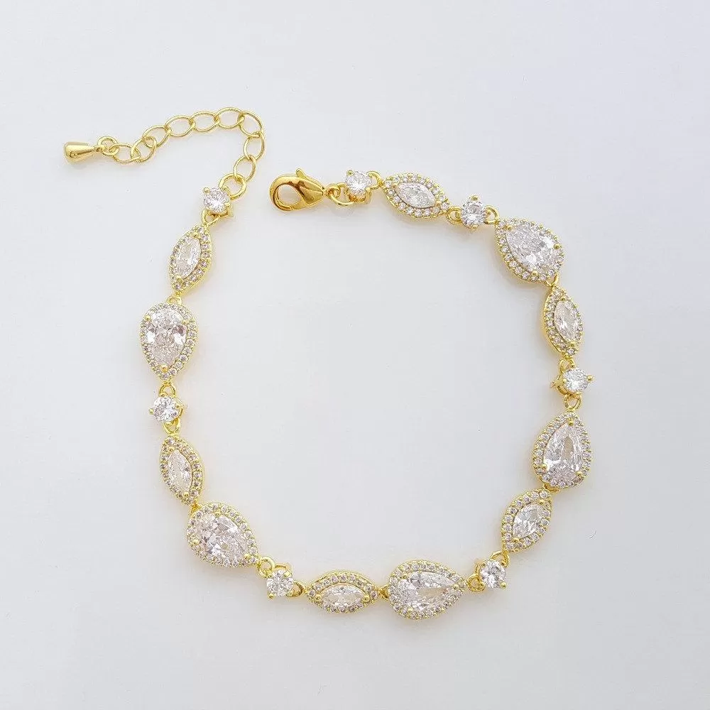 Gold Wedding Bracelet- Ari