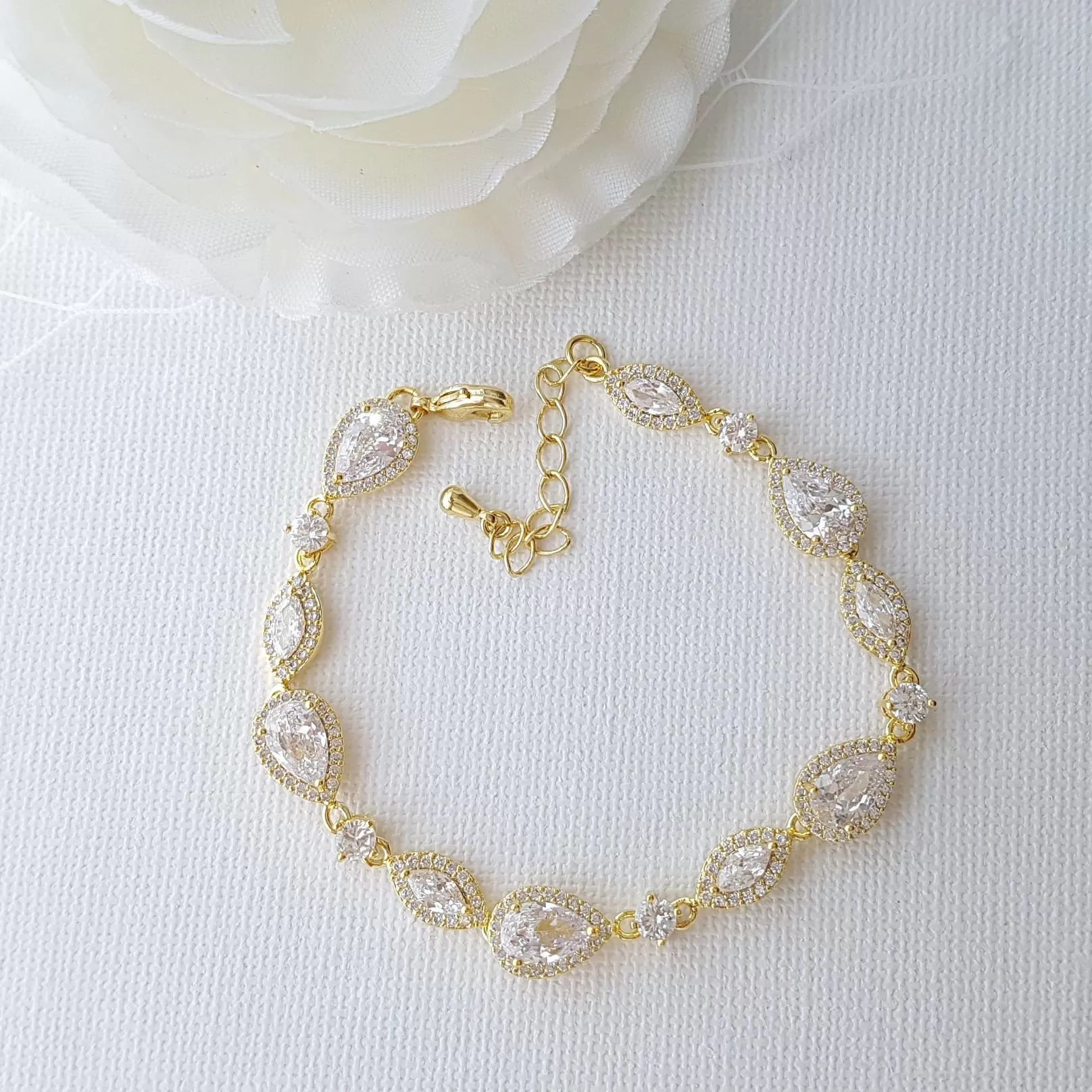 Gold Wedding Bracelet- Ari