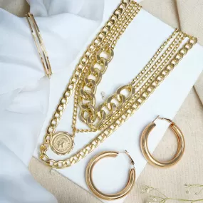 Golden Oxford Jewelry Set