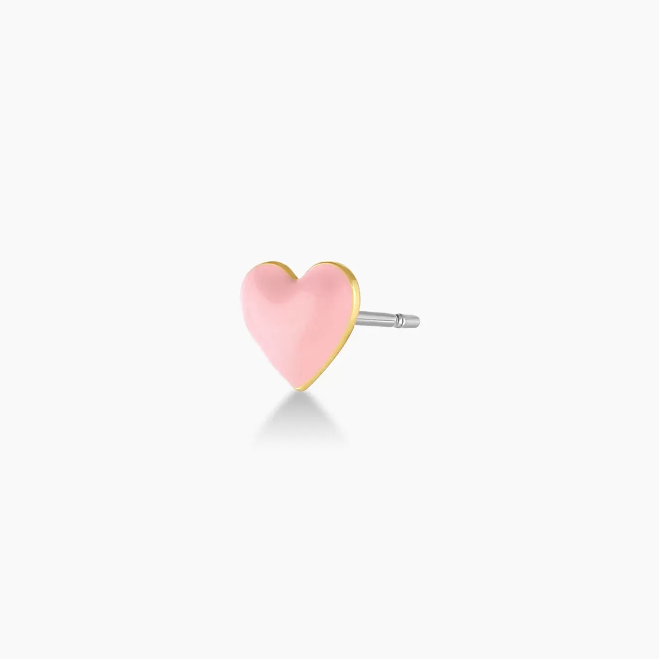 Gorjana Blush Heart Charm Stud (gold)