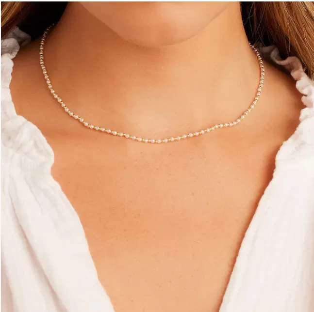 Gorjana Poppy Pearl Necklace