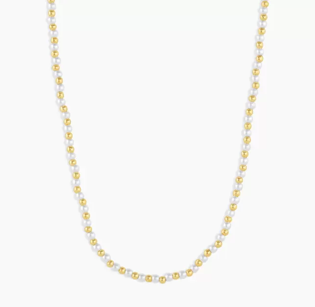 Gorjana Poppy Pearl Necklace