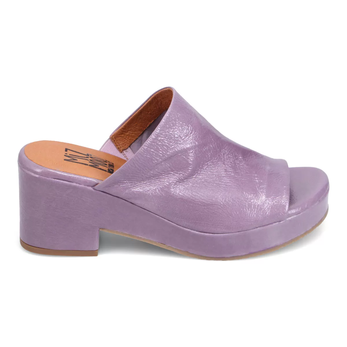 Gwen Patent Heeled Slide