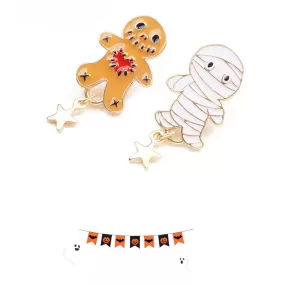 Halloween Cute Pumpkin  Earrings Stud Earrings LJH48