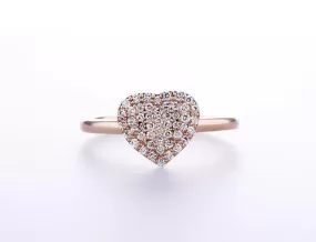 Heart Diamond Ring (0.29Ctw)