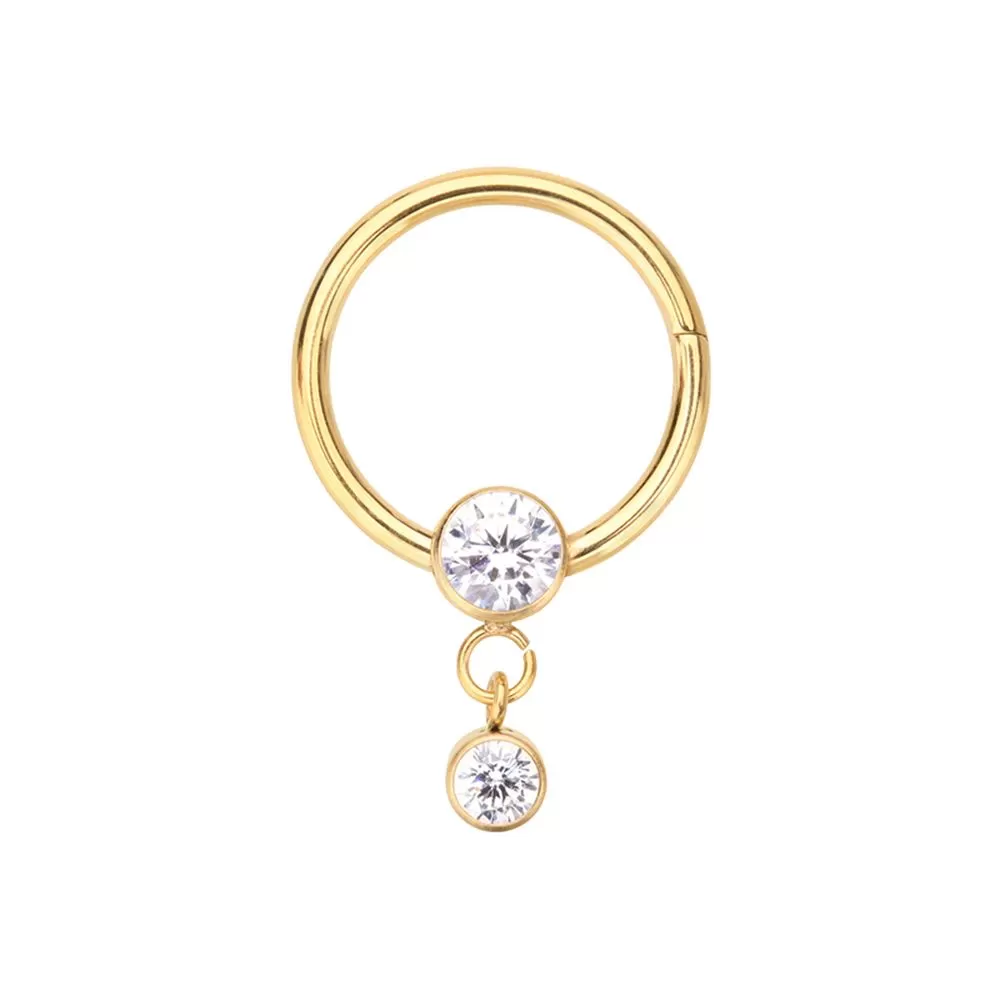 Hinged Clicker - Dainty 16g - Gold