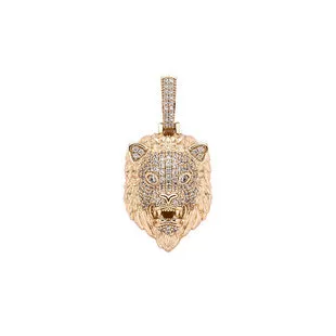 Hip Hop Vintage Lion Head Pendant