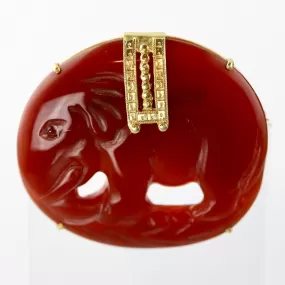 Imperial Elephant Brooch