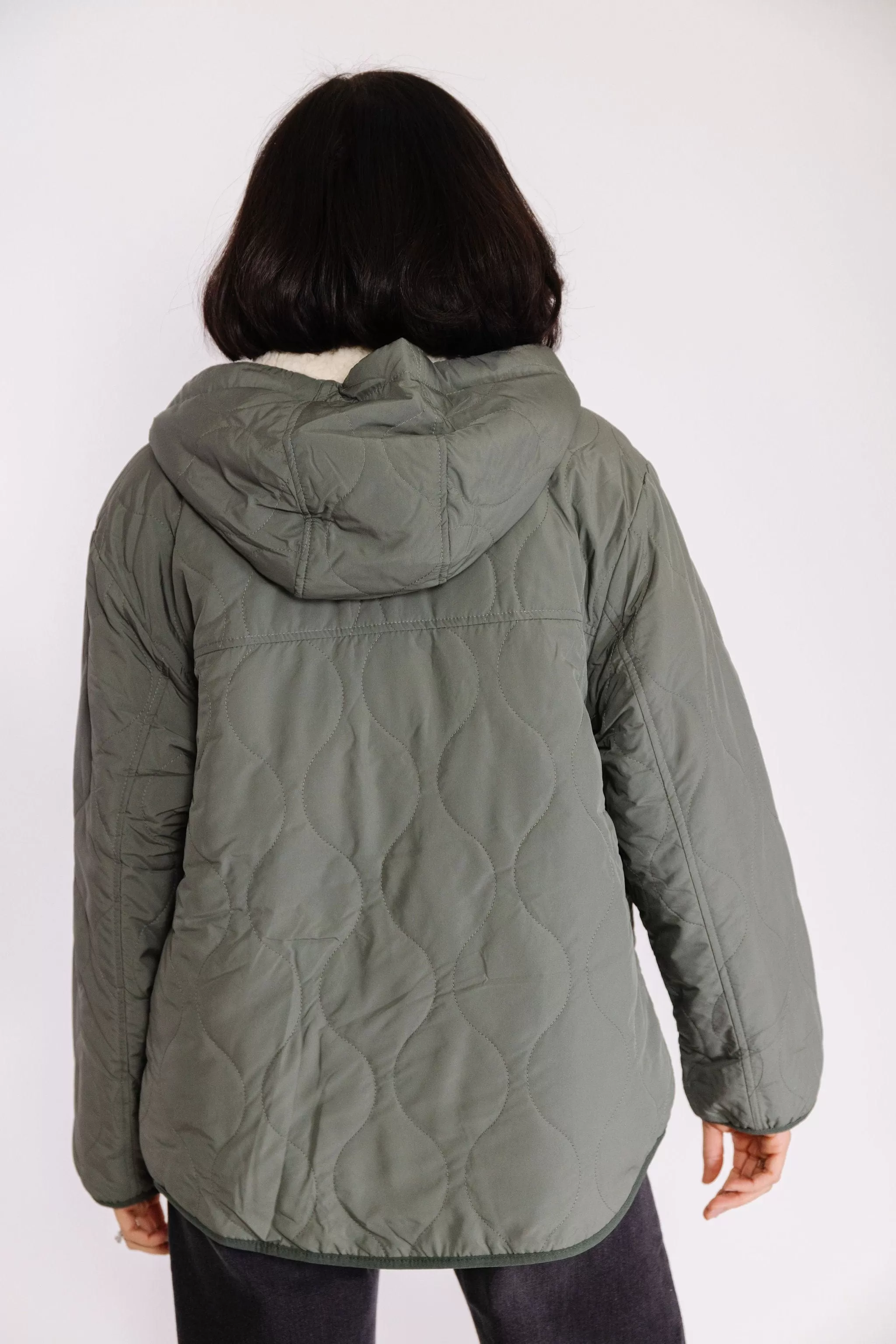 Izzy Quilted Jacket in Evergreen