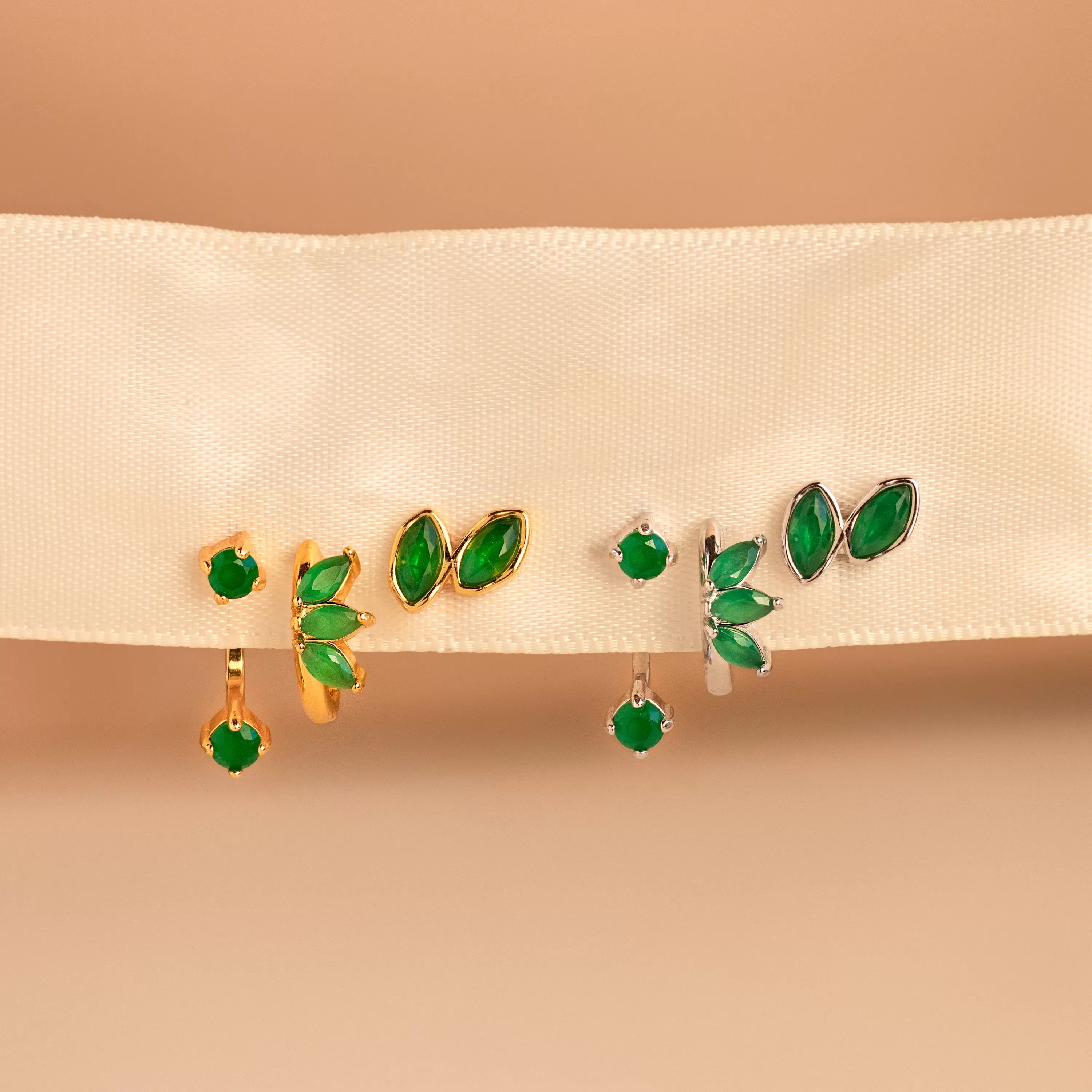 Jade Earrings Set