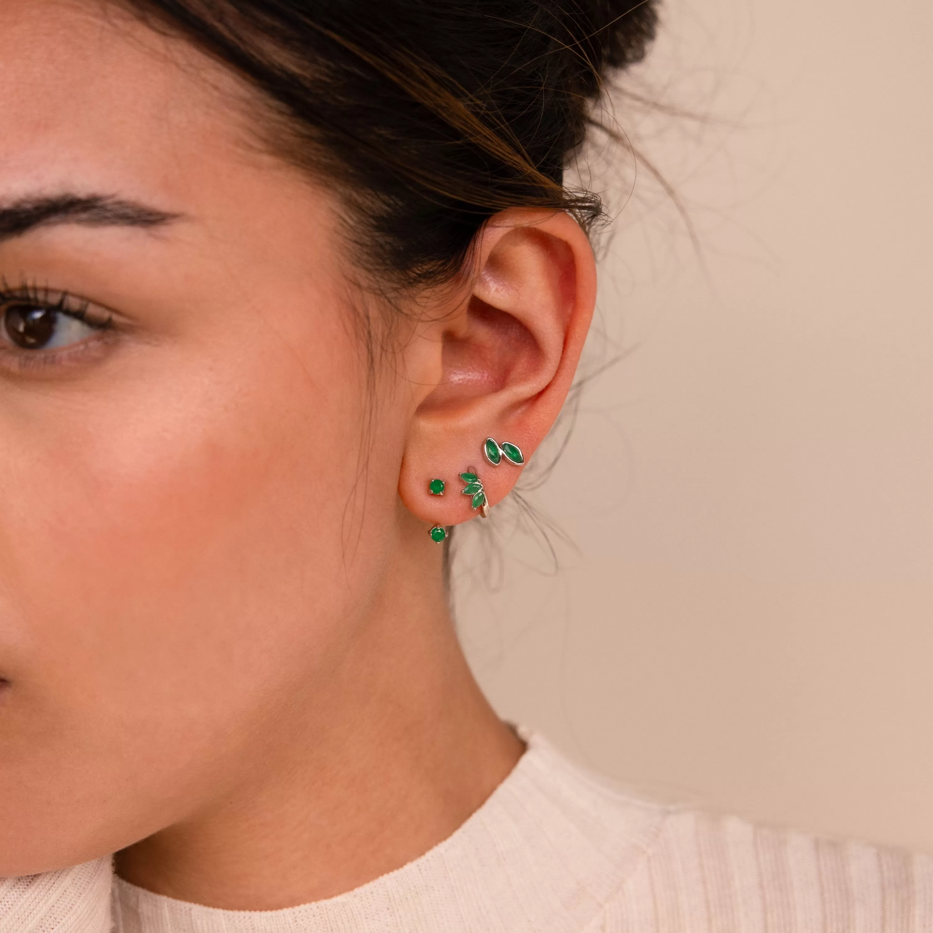 Jade Earrings Set