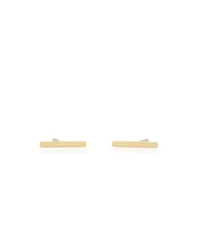 Kris Nations Bar Dash Stud Earrings - Gold