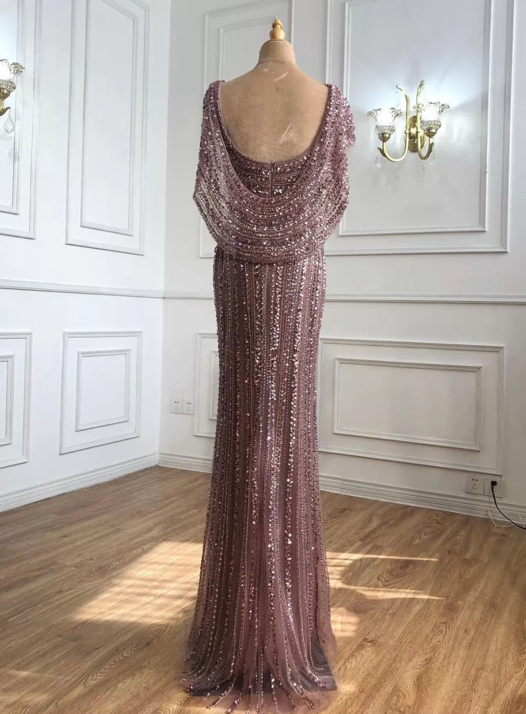 Kylie - Dusky Pink Maxi Dress