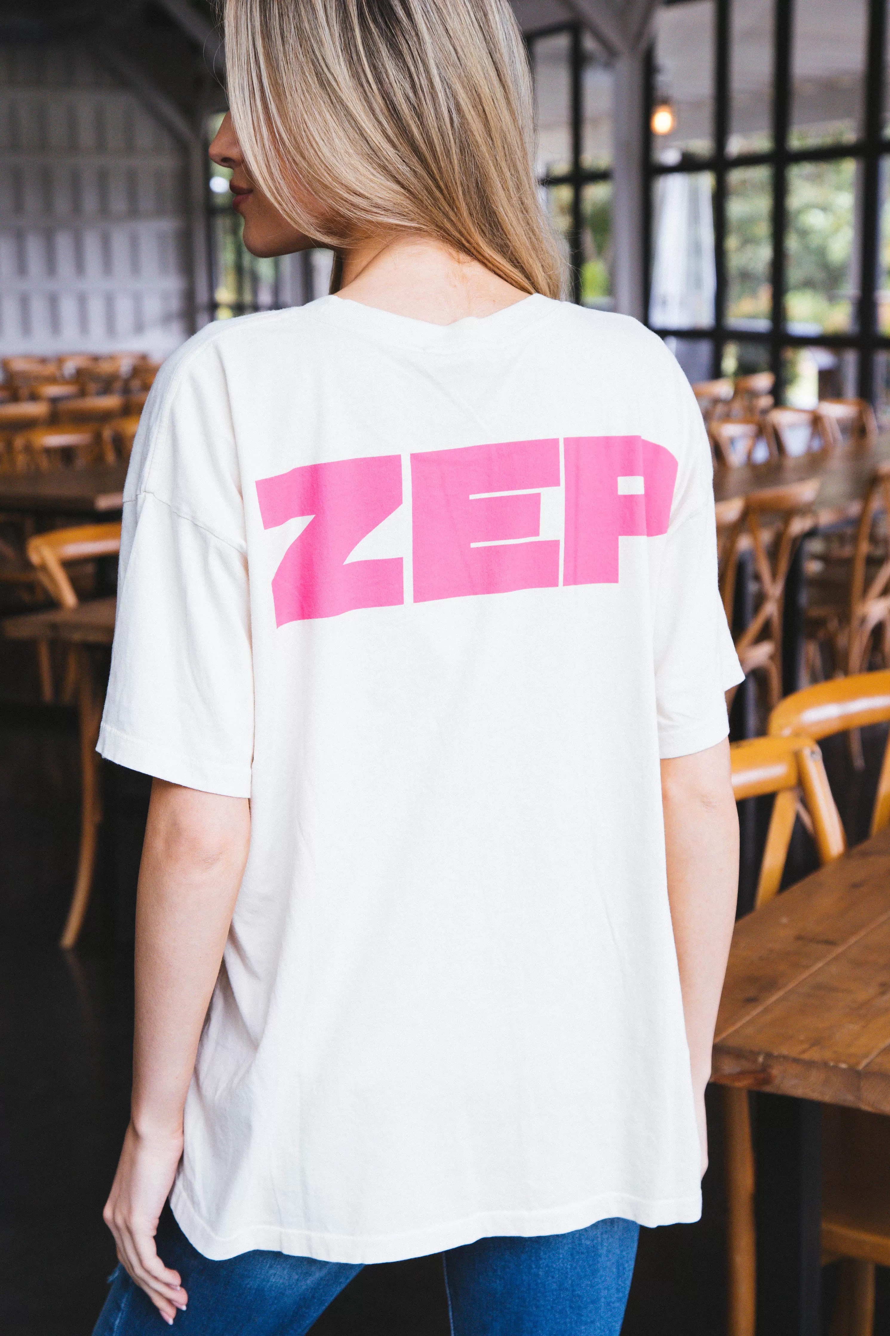 Led Zeppelin Merch Tee, Dirty White | Daydreamer