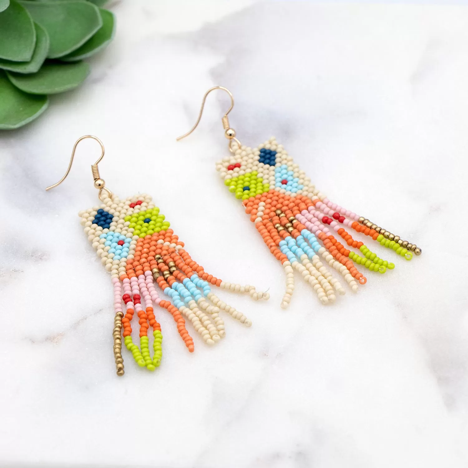 Lena Seed Bead Earrings