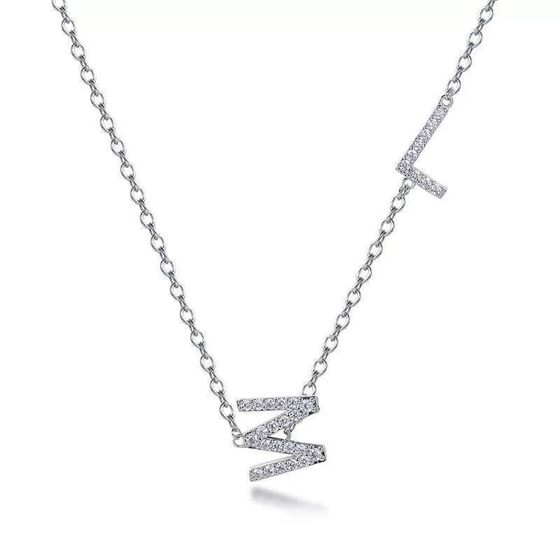 Letter L M Necklace