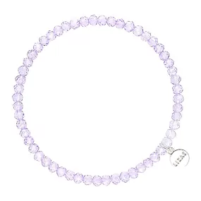 Lizas Knoxville 4mm Crystal Bracelet Lavender