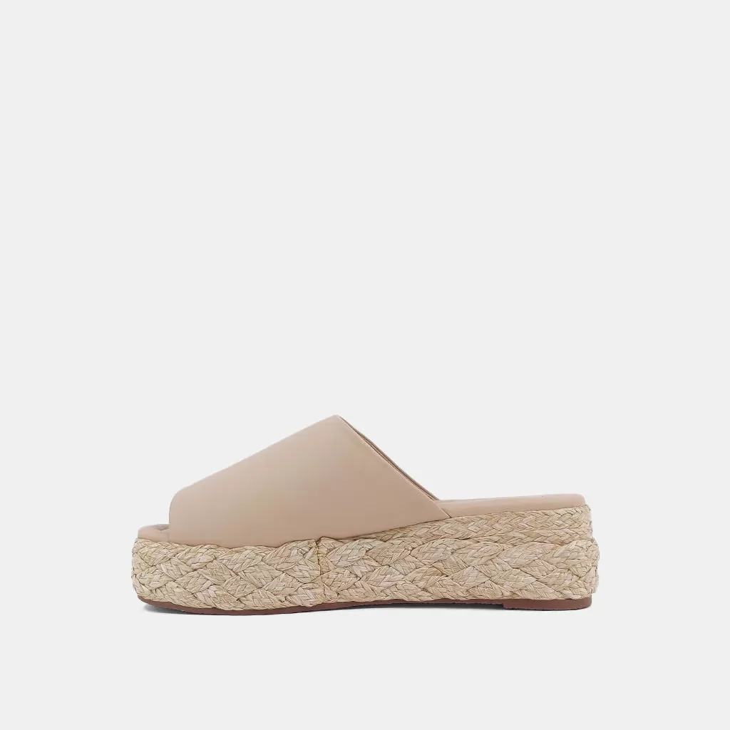 Lizzie Nude Wedge Sandal