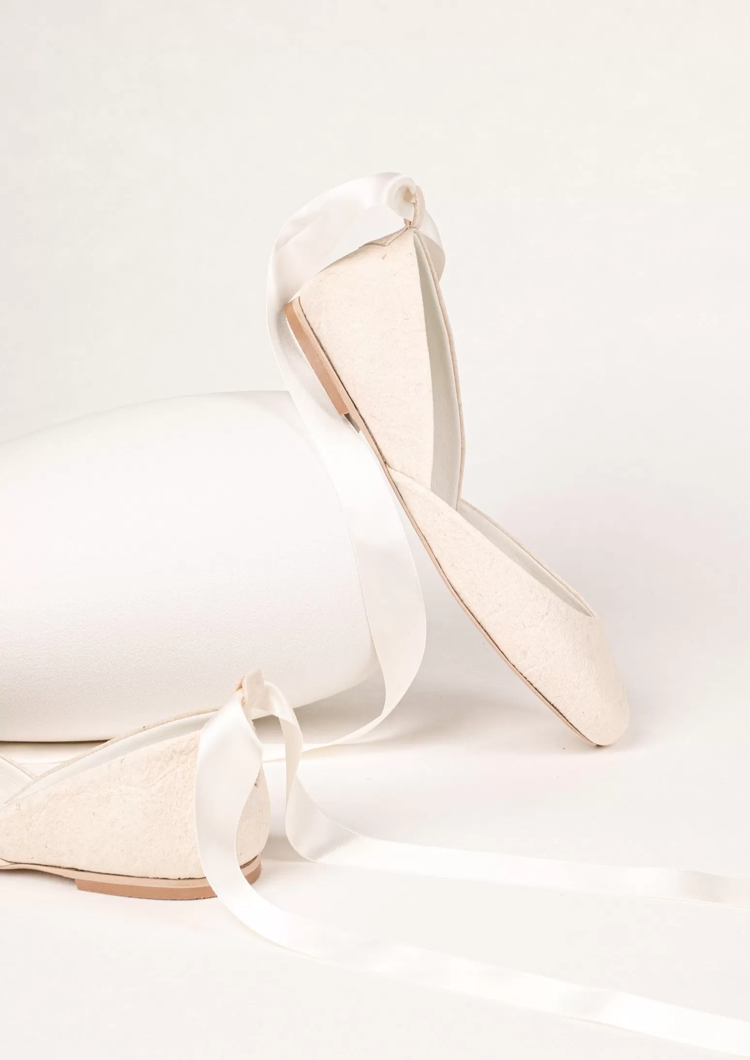 LUNA VEGAN BALLET FLATS - IVORY